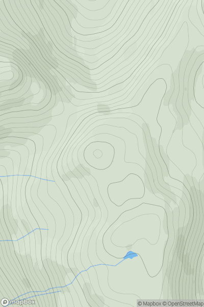 Thumbnail image for Creag a' Bhealaich [Loch Lomond to Strathyre] showing contour plot for surrounding peak